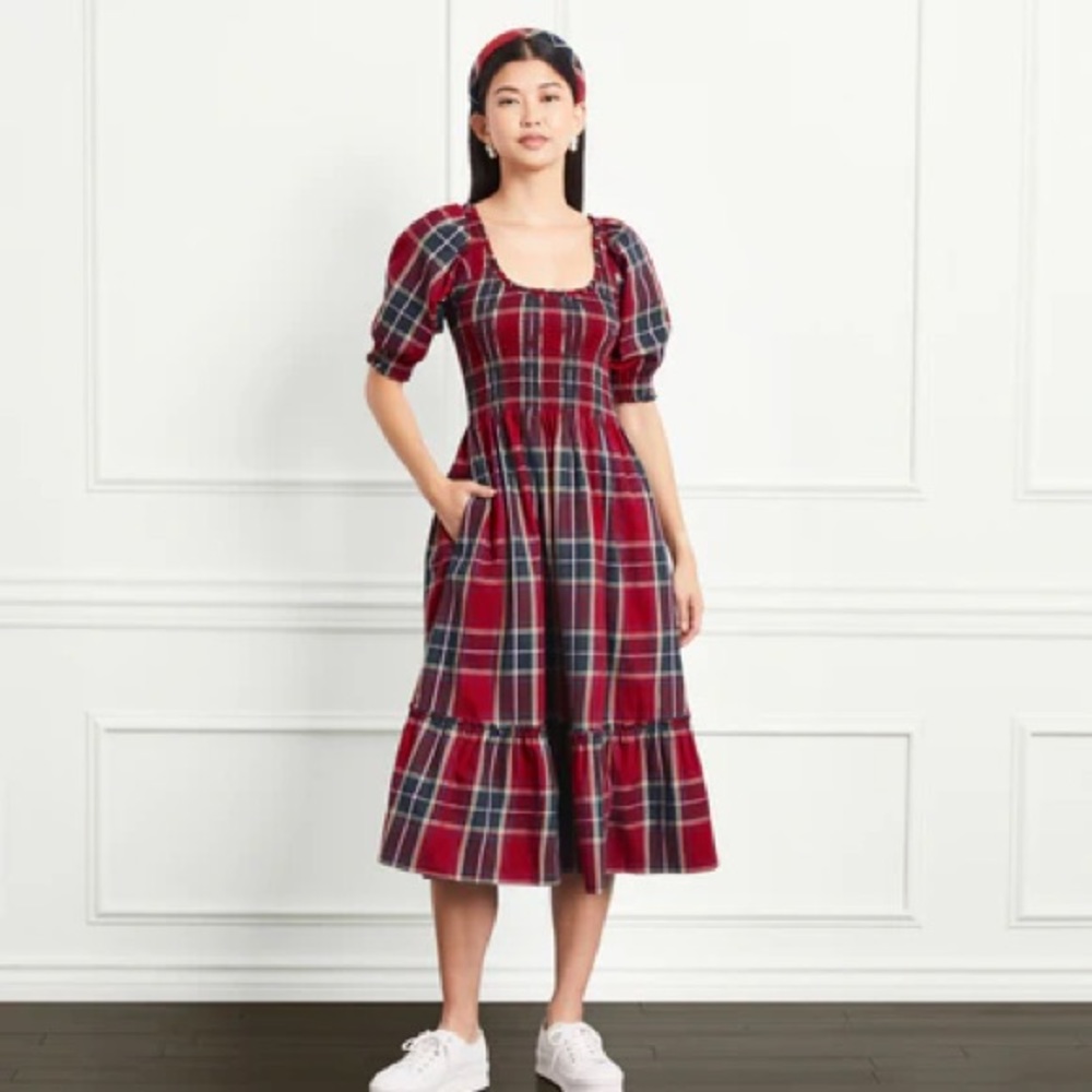 Hill House Home The Louisa Nap Dress - Red Tartan - XXL - Fits Size (18-20)